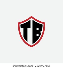 792 shield logo shape letter alphabet educational learning T B