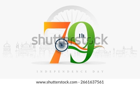 79th India independence day Design