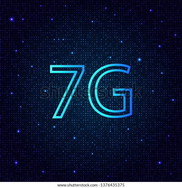 7g New Generation Highspeed Mobile Internet Stock Vector Royalty Free