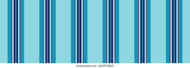 7iesta lines stripe texture, aztec vertical pattern vector. Sippie seamless textile background fabric in cyan and pink colors palette.