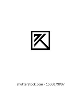 7K 7 K creative logo design template