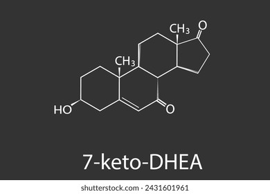 7-keto-dhea molecular skeletal chemical formula