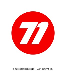 7n company name initial letters icon. 7n vector icon.
