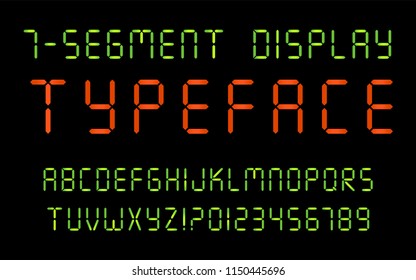 led 7 segment display font