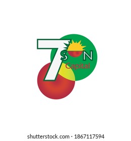 7son capital green or red color colorful logo design.