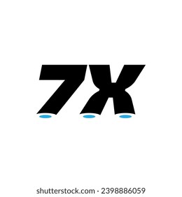 7X brand name initial letters icon.