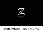 7Z Z7 7 AND Z Abstract initial monogram letter alphabet logo design