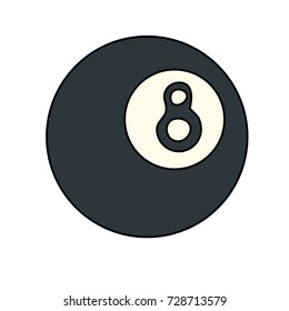 8 ball pool or billiard icon image 