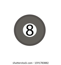 8 ball simple clip art vector illustration