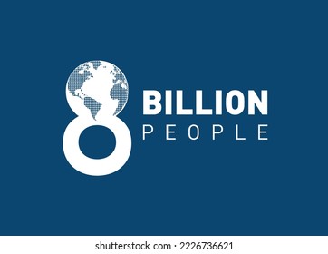 8 billion people in the world. The world population reaches 8 billion people.

