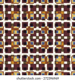 8 bit background. Seamless pattern. Vector design.