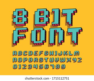 8 bit font set in vector format