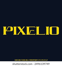 8 BIT FONT VECTOR DISPLAY FONT ALPHABET TYPE