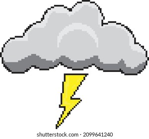 Rayo y nube de 8 bits