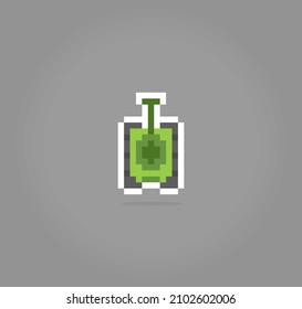 8 Bit Pixel ein Armeetank Fahrzeuge für Spiel-Objekte und Kreuzstich-Muster in Vektorgrafiken.