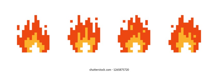 2,165 8 Bit Fire Images, Stock Photos & Vectors | Shutterstock