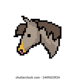 8 Bit, Pixel Horse, Vector Illustration