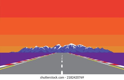8 bit pixel retro racing game background