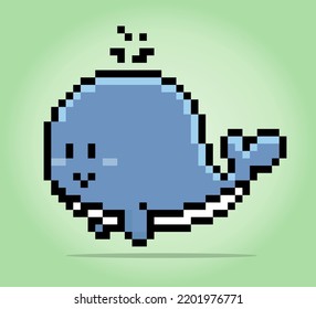 8 Bit Pixel Whale Animals Pixel Stock Vector (Royalty Free) 2201976771 ...