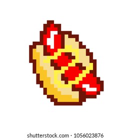 8 bit pixelart Hotdog
