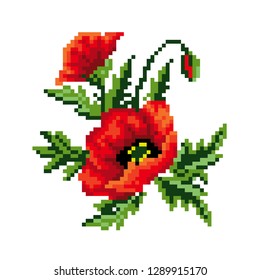 Pixelated Flowers Images, Stock Photos & Vectors | Shutterstock