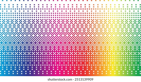 8 Bit Rainbow LGBTQ Seamless Pixel Background