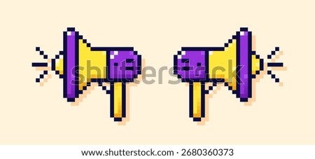 8 bit Y2K pixel 2 speakers with audio tracks.