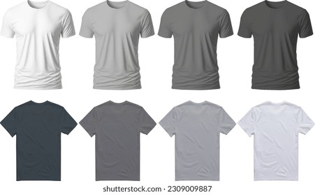 8 blank premium and eye catchie t shirt mockup collection