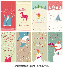 8 Cartoon Christmas Banners