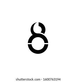 8 chair icon vector logo