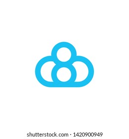8 cloud logo for tech company or esport team