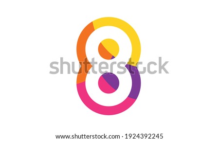 8 Colorful Fun Modern Flat Number