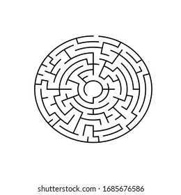 8 corridor wide circular maze with no solution