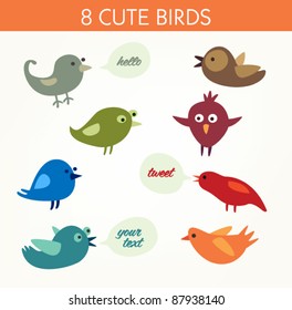 8 cute birds