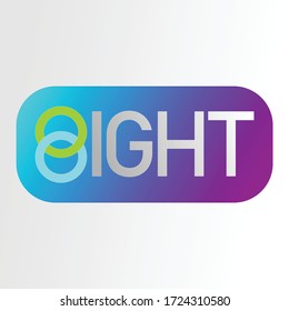 8 eight design logo icon