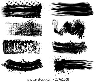 8 Grunge brushes line