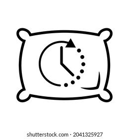 8 hours sleep icon. Clipart image isolated on white background