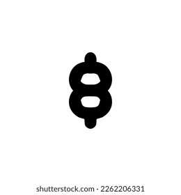8 icon. Simple style 8 march holiday poster background symbol. 8 brand logo design element. 8 t-shirt printing. vector for sticker.