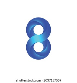 plantilla de concepto de diseño de logotipo de 8 letras