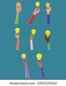 8 Lightbulb Icons Promoting Equality Diversity And Inclusion