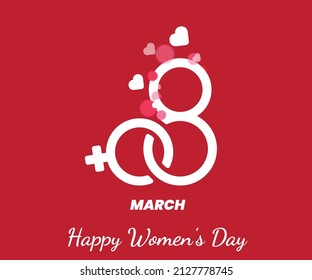 8 de marzo, Resumen elegante y feliz Día de la Mujer