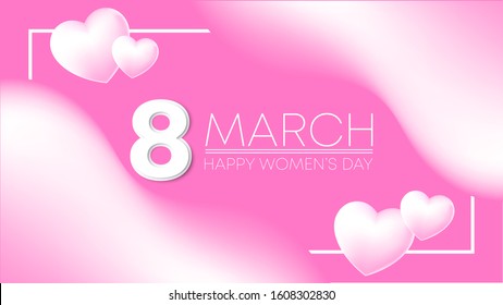8 march background, happy women's day
