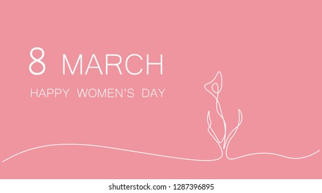 8 march background vector illustration.