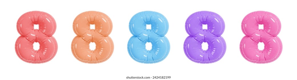 8 de marzo globo de texto realista. 3 quinquies. Ilustración del vector