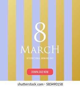 8 March Card vector 