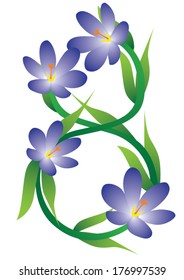 8 March, crocus