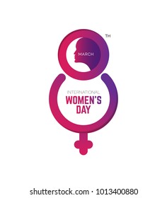 8 March Women’s Day Template Design Vector Illustration