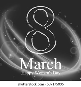 8 March. Happy Mother's Day. Happy Women's Day. Trendy Design Template. Vector illustration.