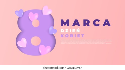 8 march, happy woman day. 8 marca dzien kobiet background