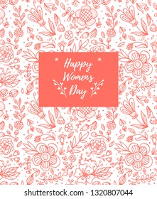 8 march, happy woman's day, greeting card background, wedding invitation, season sale banner